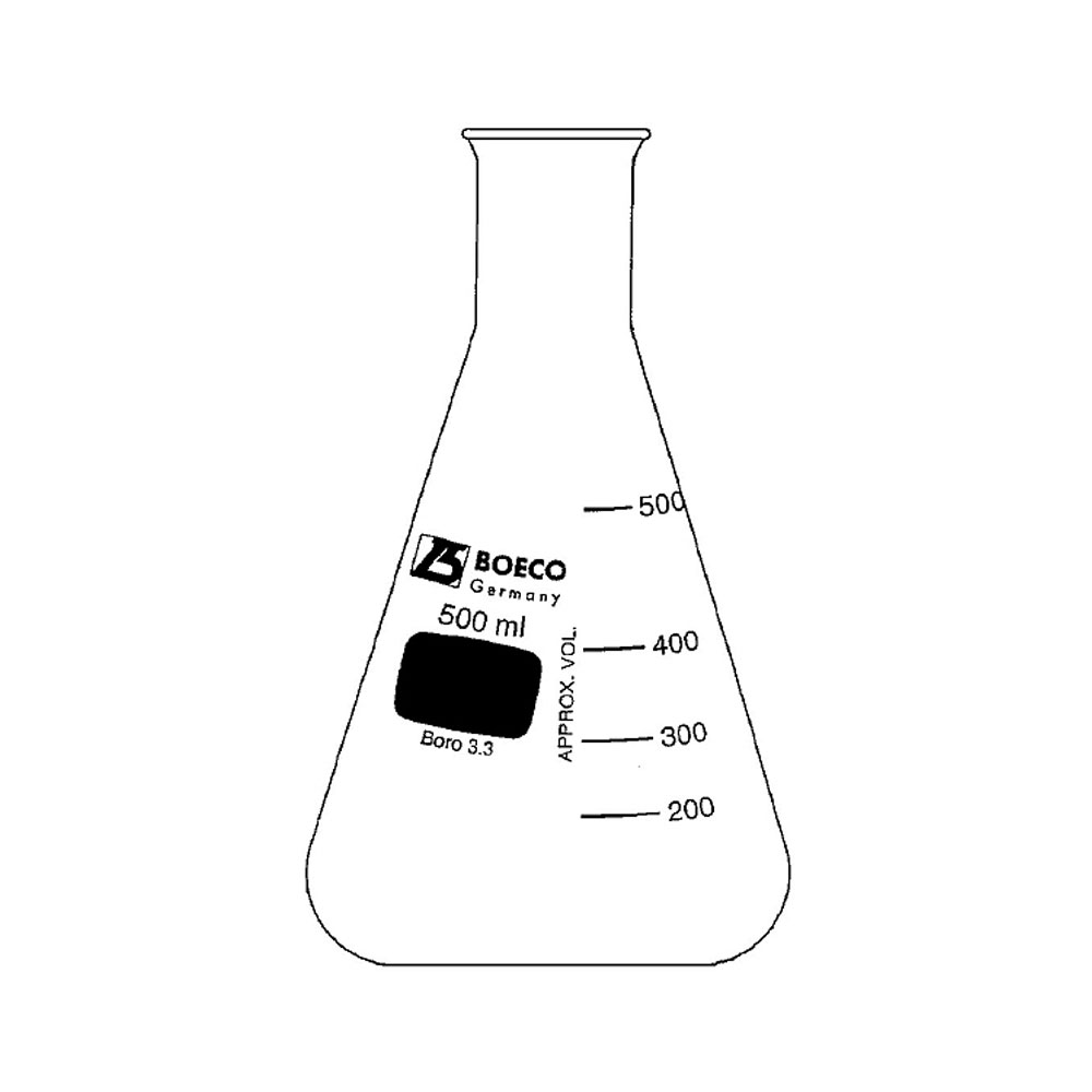 Erlenmeyer flask boeco narrow neck 250ml delta educational
