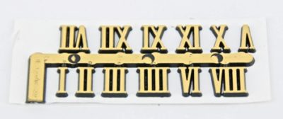 Numerals - Roman 19mm Gold