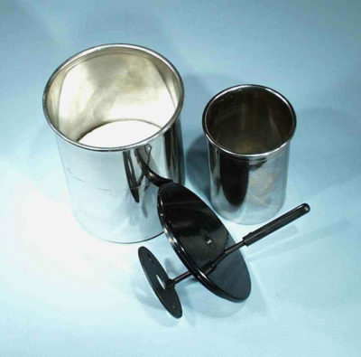 Calorimeter Cup, Inner/Outer, Pair, Lid &Stirrer