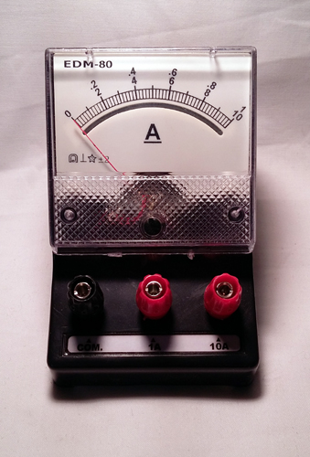 Ammeter Dual Range 0-1/10A DC Analogue