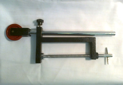 Pulley On Clamp Benchmount 110mm Opening