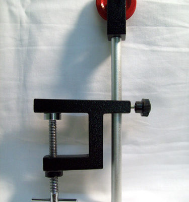 Pulley Single 38mm Diam. W/ Rod & Clamp (33mm opening)