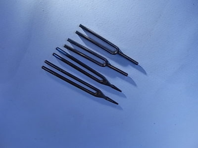 Tuning Fork, Blued Steel, B, 480Hz