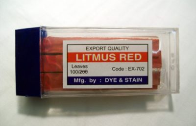 Indicator Papers - Litmus Red Vial