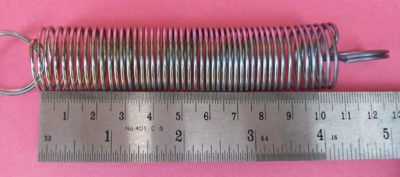 Spring Hooke's Law 25x105mm (DxL) plated