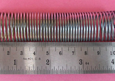 Spring Hooke's Law 25x105mm (DxL) plated