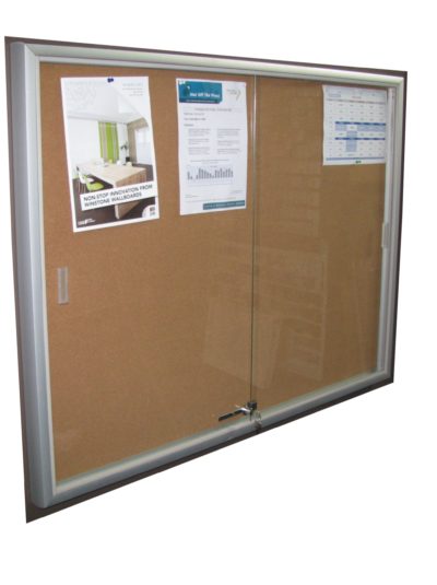 LOCABLE NOTICE BOARD CABINET (900 X 1200)