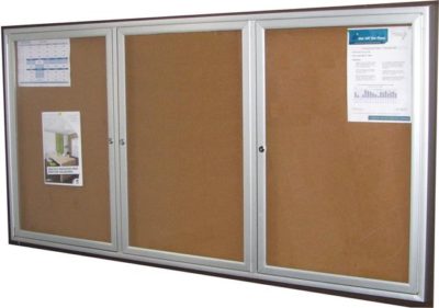 LOCABLE NOTICE BOARD CABINET (900 X 1800)