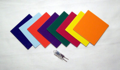 Coloured Card  Set/8 with Lamp for 48LBE